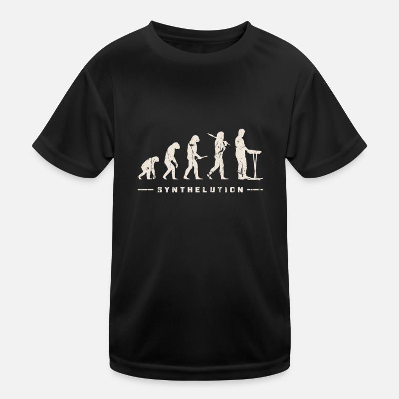 Synthelution - Synthesizer Analog Synth - - Kinder Funktions-T-Shirt - Schwarz