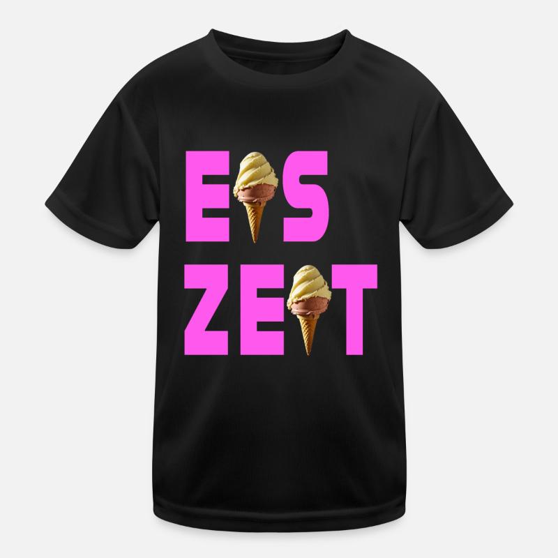 Eiszeit rosa Kinder Funktions-T-Shirt