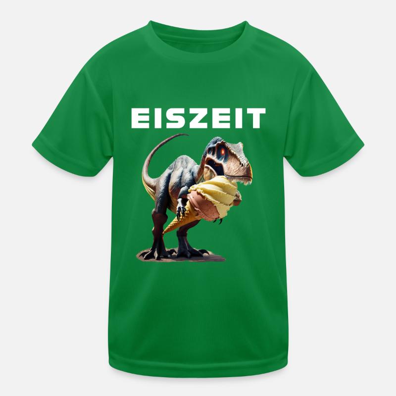 Eiszeit mit Dinosaurier Kinder Funktions-T-Shirt