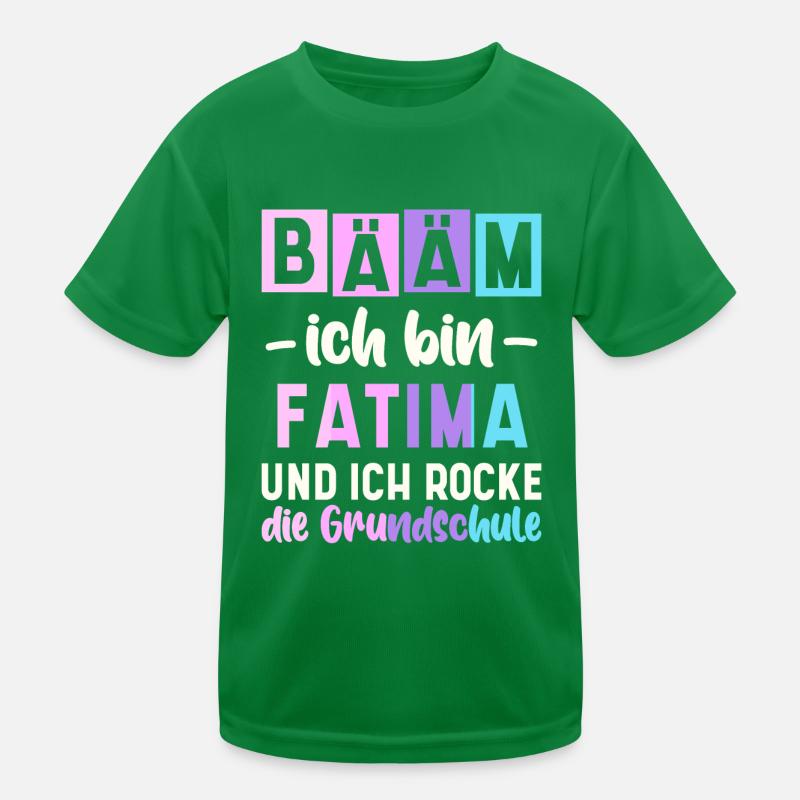 Name Fatima Geschenk Grundschule Kinder Funktions-T-Shirt