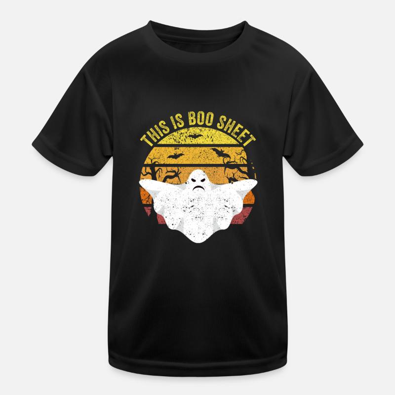 This Is Boo Sheet Ghost Funny Halloween Spooky Kids Functional T-Shirt