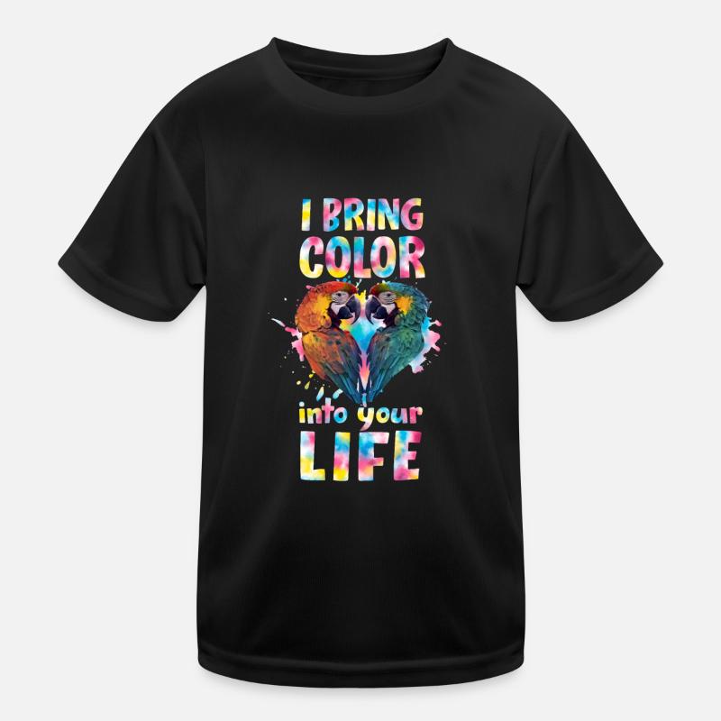 Perroquet ara J’apporte de la couleur dans votre vie Perroquets T-shirt sport Enfant
