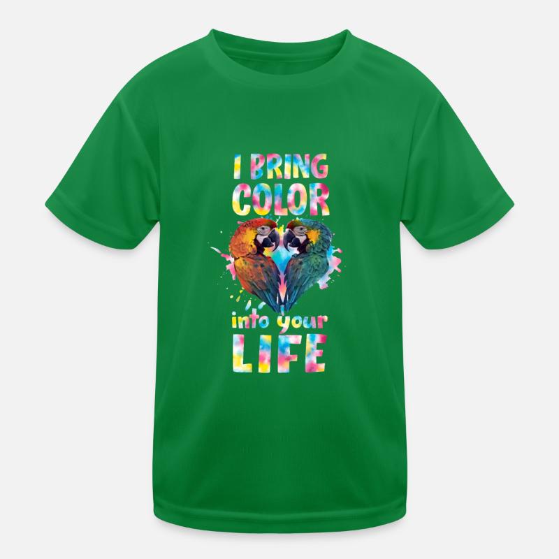 Perroquet ara J’apporte de la couleur dans votre vie Perroquets T-shirt sport Enfant