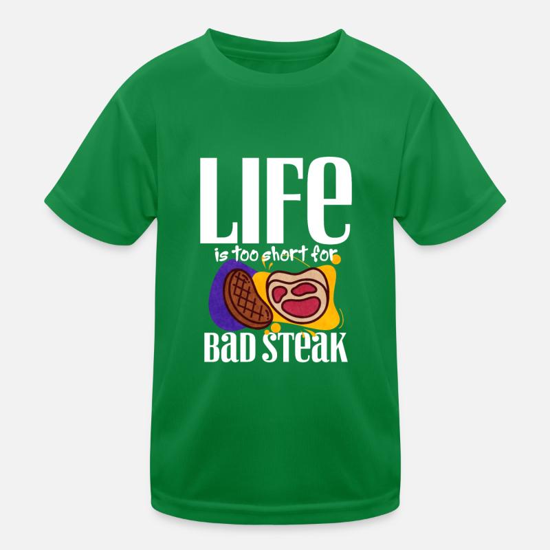 Steak Kids Functional T-Shirt