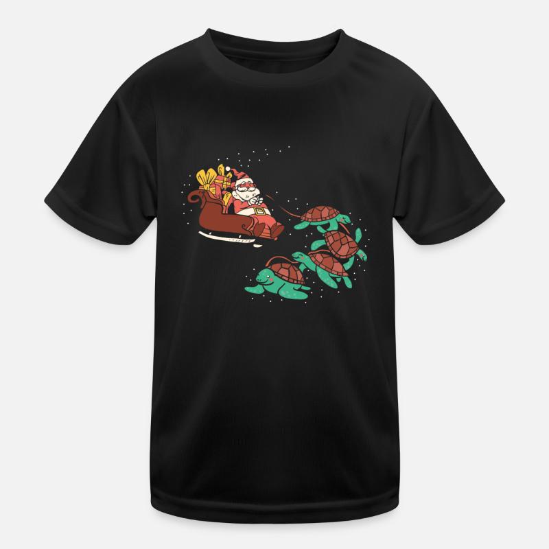 Tortue de mer Tortue Noël T-shirt sport Enfant