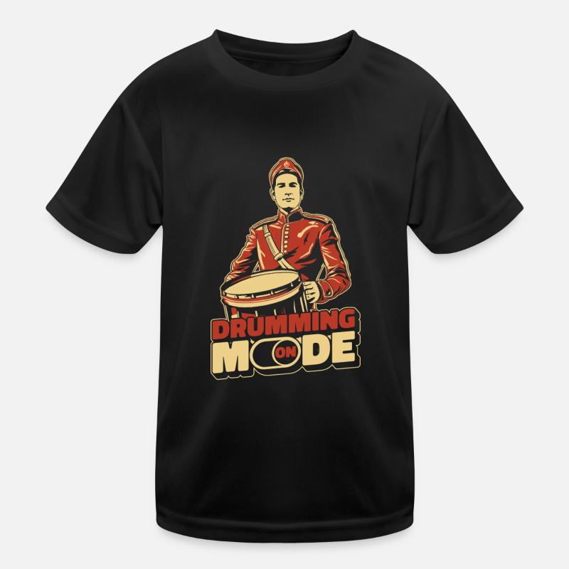 Drums Drummer Drummer Kids Functional T-Shirt