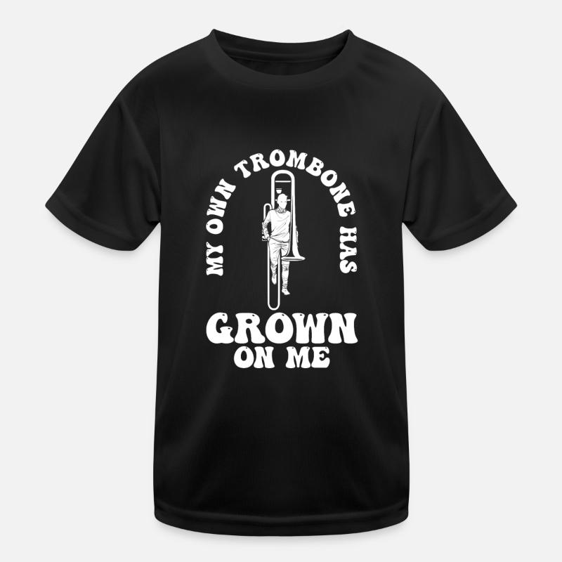 marching band, trombone, brass band, trombone Kids Functional T-Shirt