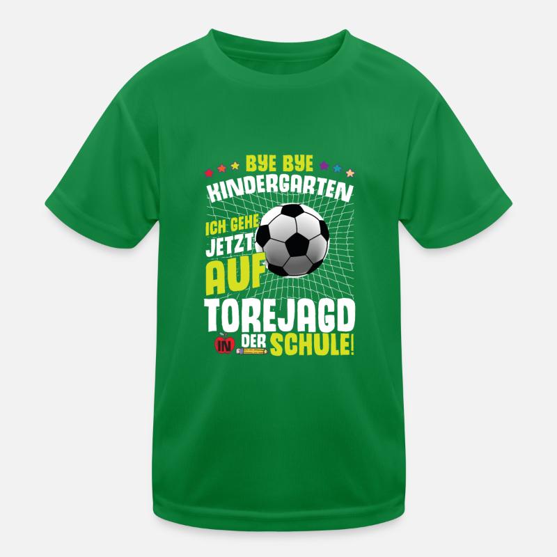 Bye Bye Kindergarten Einschulung Kinder Funktions-T-Shirt