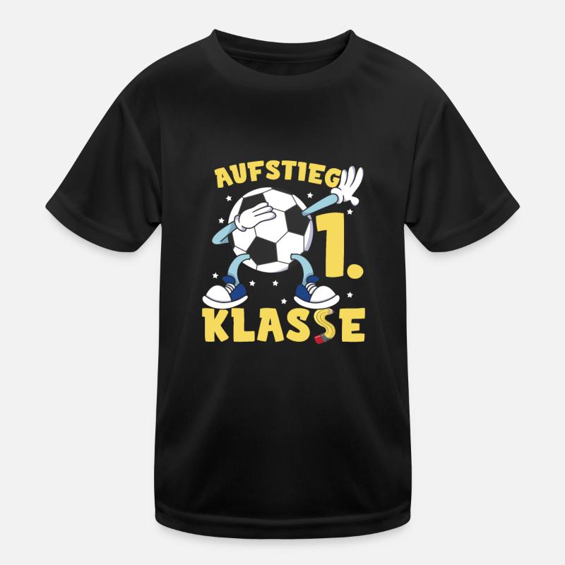 Aufstieg 1. Klasse Kinder Funktions-T-Shirt