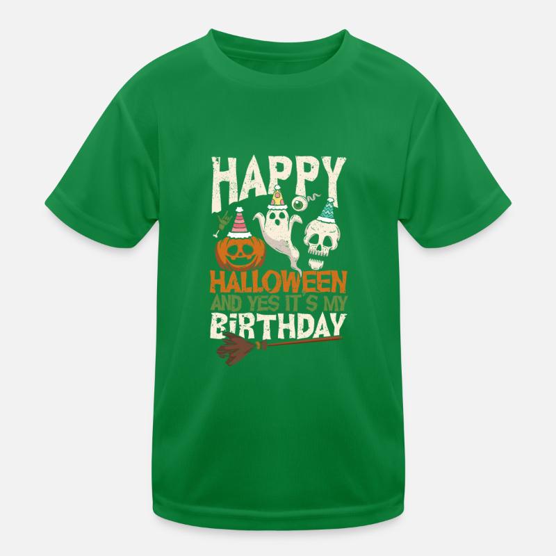 Joyeux Halloween et oui, c’est mon anniversaire T-shirt sport Enfant