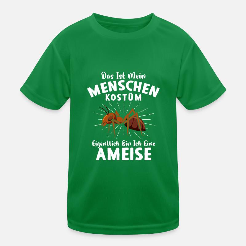Das ist mein Menschen Kostüm Ich bin eine Ameise Kinder Funktions-T-Shirt