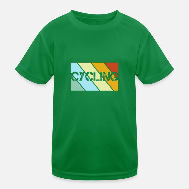 Fahrrad Retro Kinder Funktions-T-Shirt
