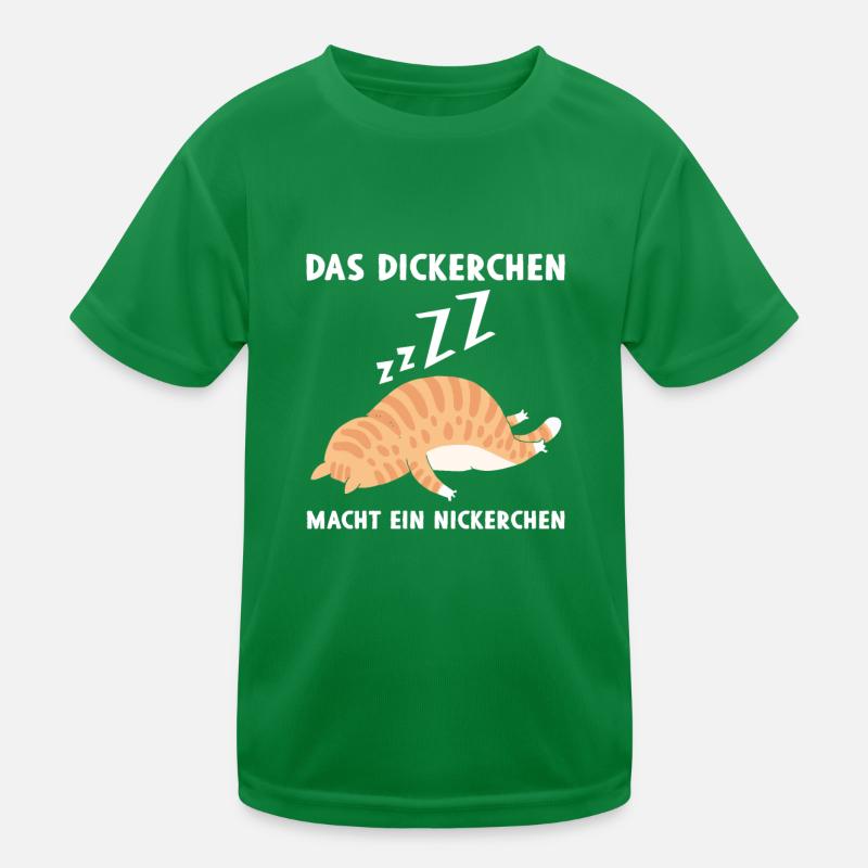 Das Dickerchen macht Nickerchen Kinder Funktions-T-Shirt