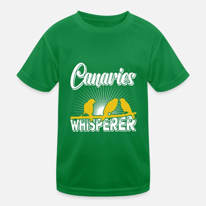 Kanarienvogel Flüsterer Canaries Whisperer Kinder Funktions-T-Shirt