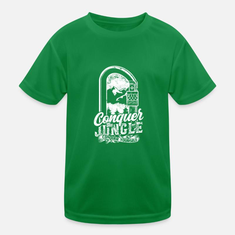 Conquer the jungle, conquer yourself - Jungle Kids Functional T-Shirt