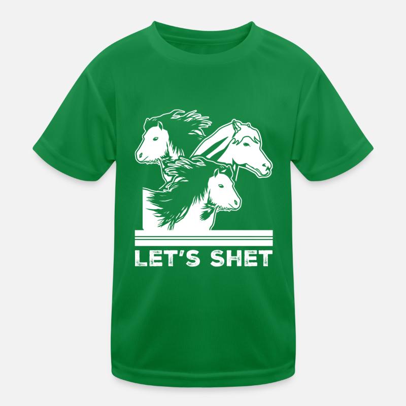 Shetland Pony Riding Horses Shetty Kids Functional T-Shirt