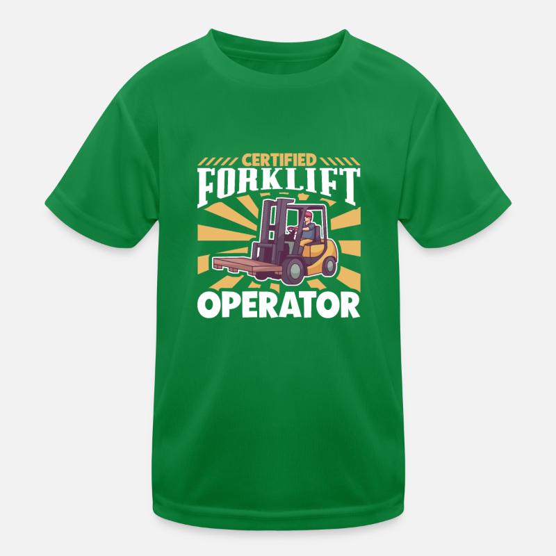 Gabelstaplerfahrer Lager Gabelstapler Kinder Funktions-T-Shirt