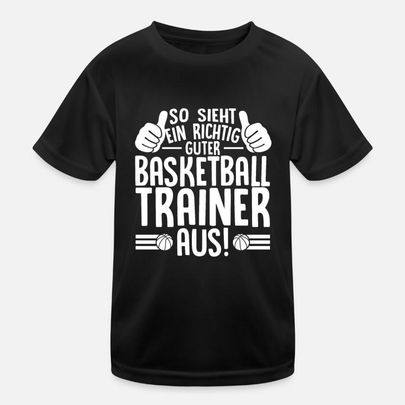 Basketballmannschaft Trainer Geschenkidee Kinder Funktions-T-Shirt