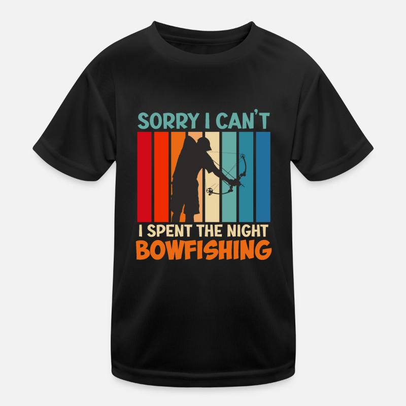Bogenfischen J’ai passé la nuit à pêcher à l’arc T-shirt sport Enfant