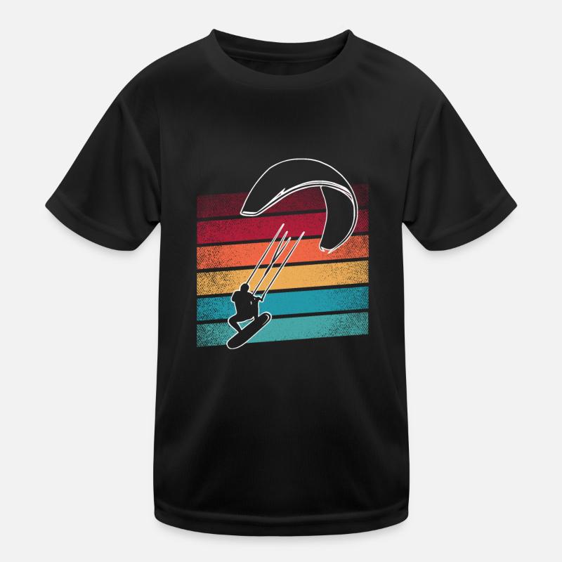 Kitesurfer Kiteboard Kitesurfen Kitesurf Kinder Funktions-T-Shirt