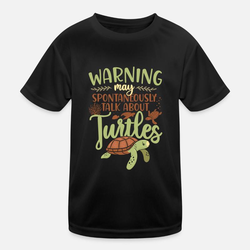 Sea Turtle Tortoise Warning May Kinder Funktions-T-Shirt