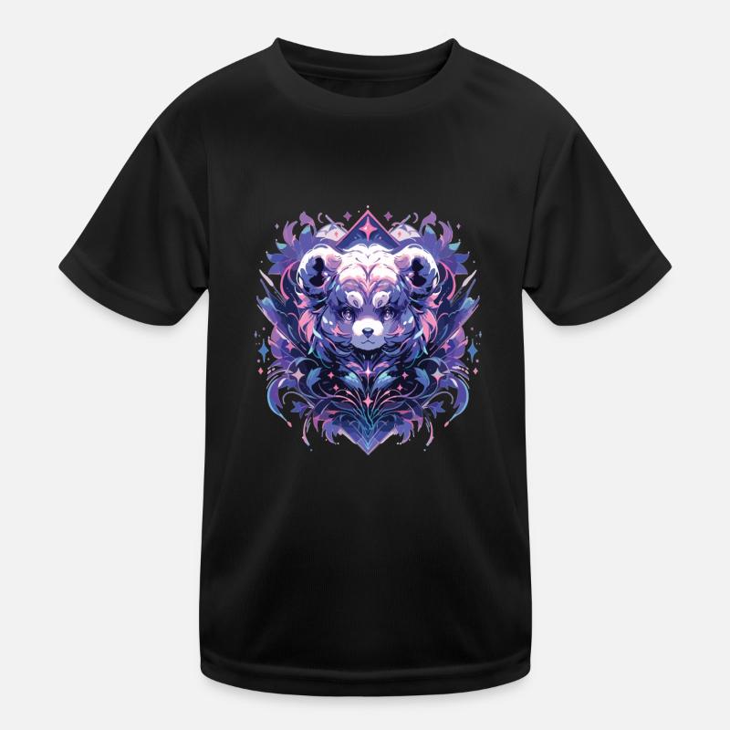 Panda Panda Head Panda Bear Panda Panda Baby Kids Functional T-Shirt