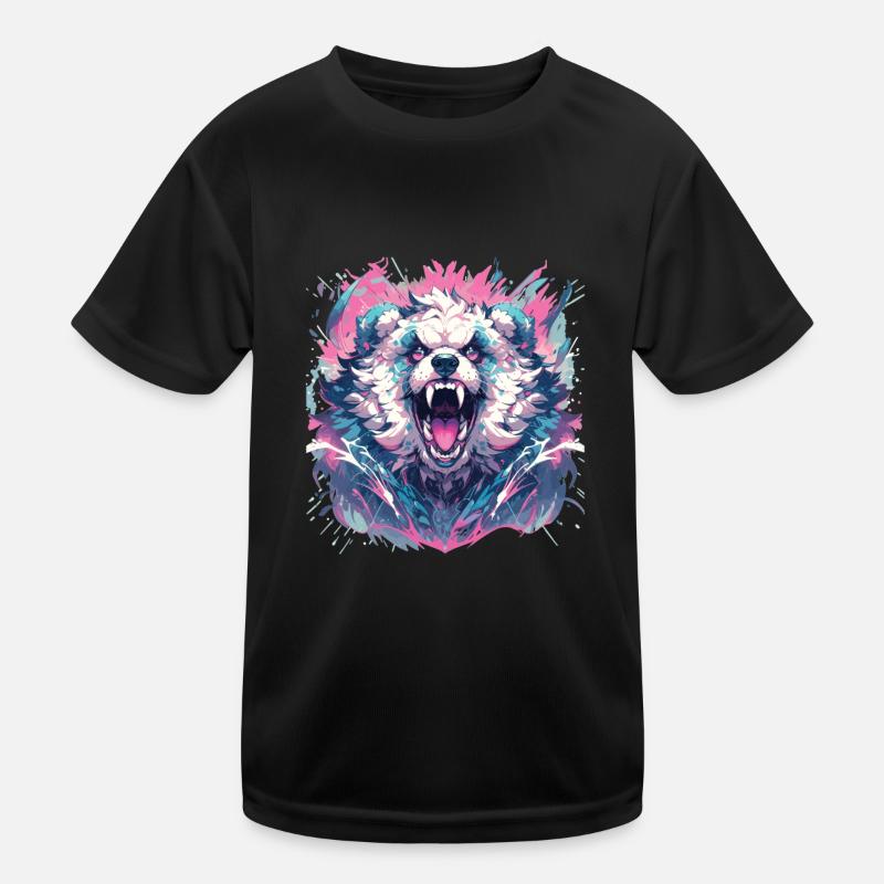 Panda Panda Head Panda Bear Panda Panda Baby Kids Functional T-Shirt