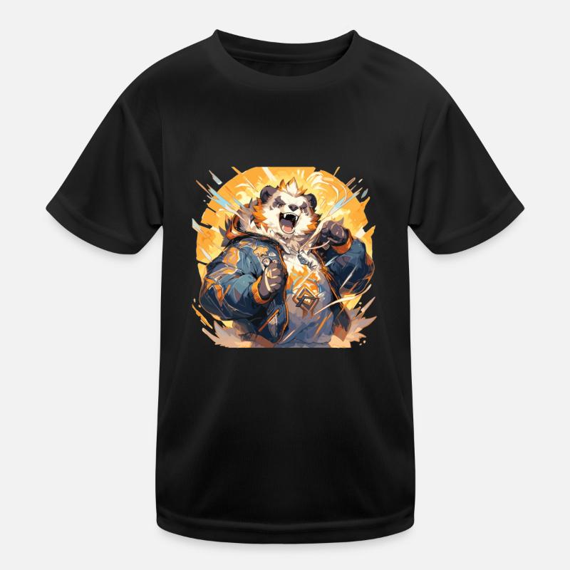 Panda Cool Panda Bear Pandas Kids Functional T-Shirt