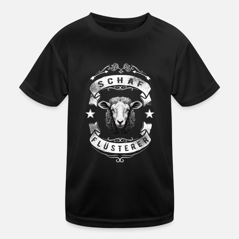 Schafflüsterer - Schaf Silhouette Kinder Funktions-T-Shirt