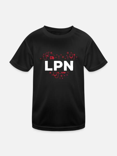 Licensed Practical Nurse - Kids Functional T-Shirt - black - Front