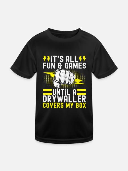 Electrician Electronics Technician - Kids Functional T-Shirt - black - Front