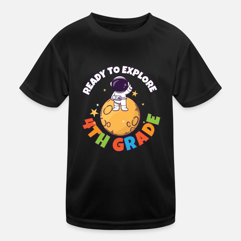 Back To School Day Ready to Explore 4th Grade Kinder Funktions-T-Shirt