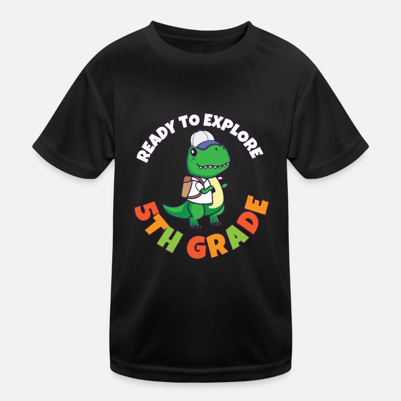 First Day Of School Day Ready to Explore 5th Kinder Funktions-T-Shirt