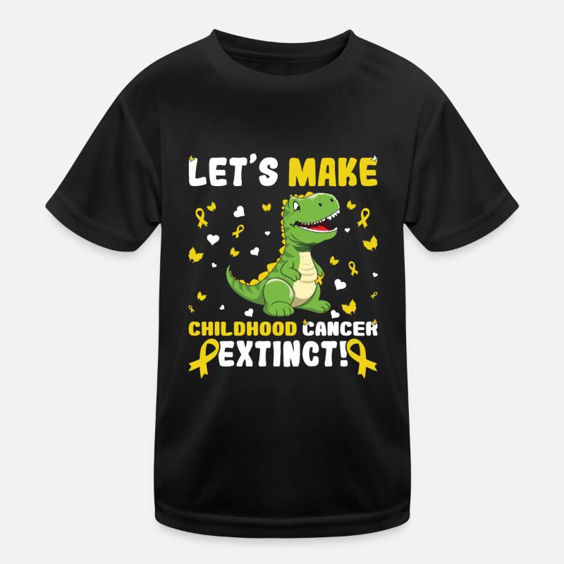 Dinosaurier September Kinderkrebs Bewusstsein Kinder Funktions-T-Shirt
