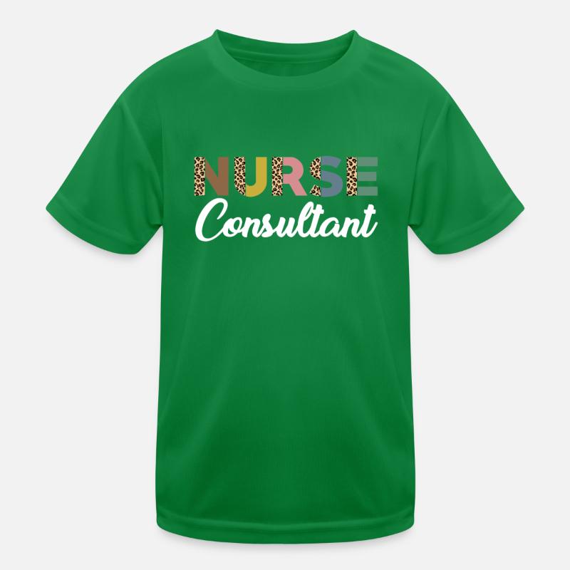 Cute Nurse Consultant Kids Functional T-Shirt