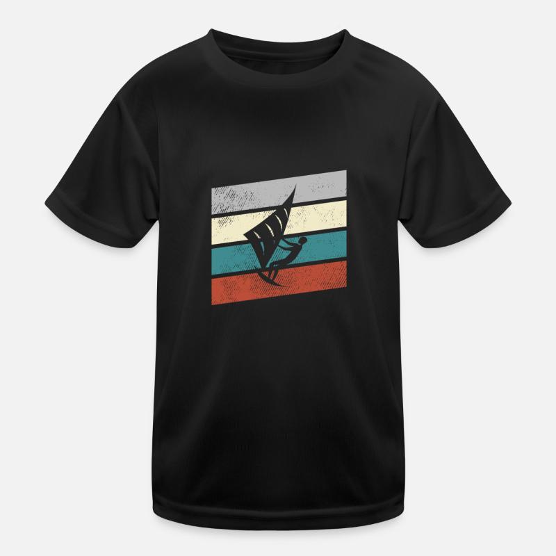 kite retro Kinder Funktions-T-Shirt