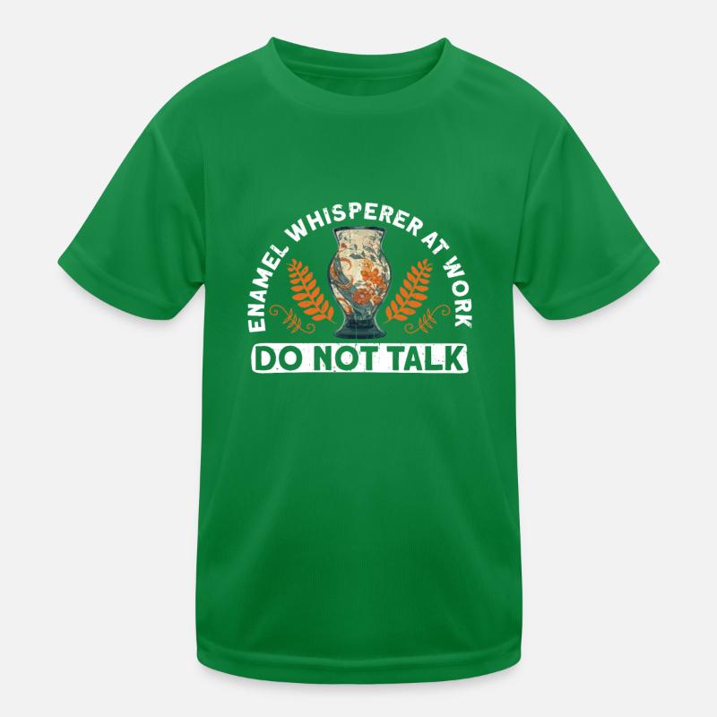 Enamel Whisperer at Work - Do Not Talk - Kids Functional T-Shirt