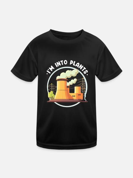 Erneuerbare Nukleare Spruch für Nukleartechnik - Kinder Funktions-T-Shirt - Schwarz - Vorne