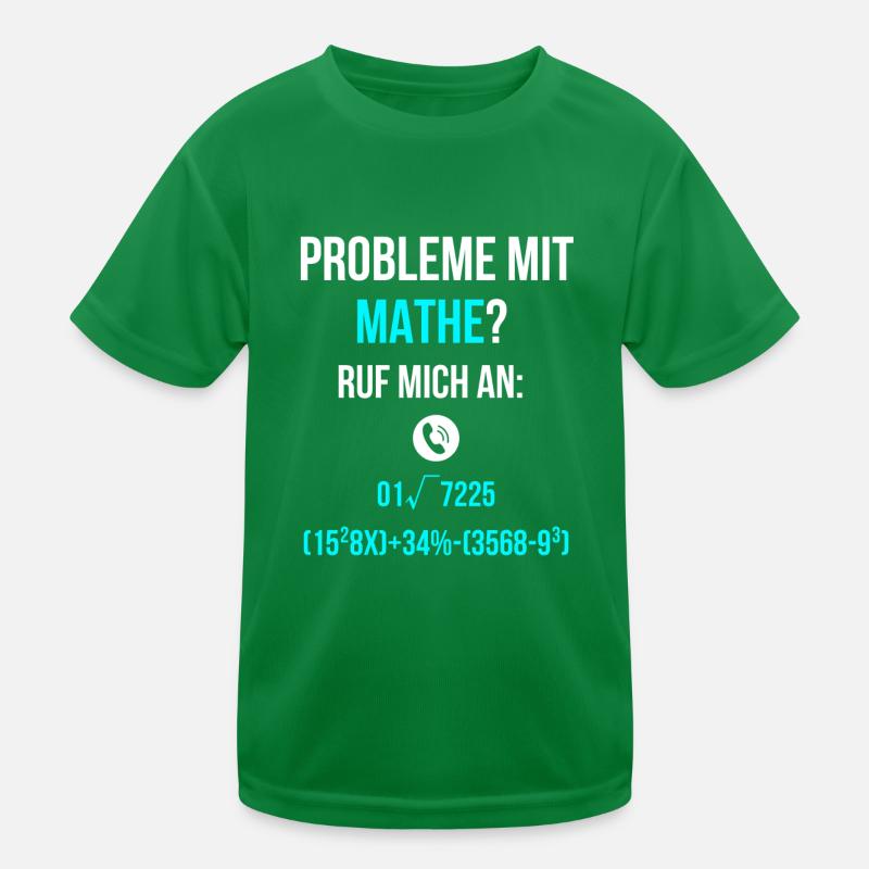 Probleme mit Mathe lernen Spruch Kinder Funktions-T-Shirt