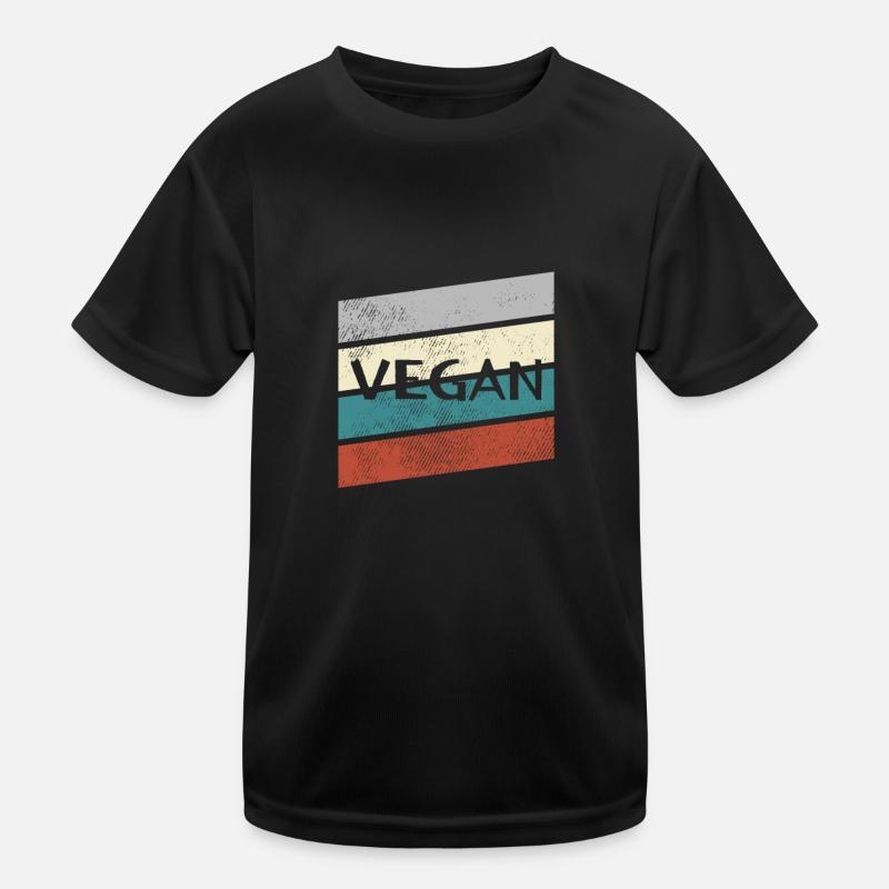 Vegan Retro Kinder Funktions-T-Shirt