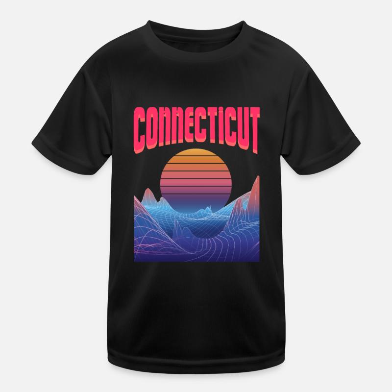 connecticut Kinder Funktions-T-Shirt