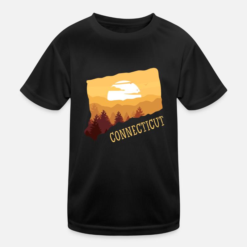 connecticut Kinder Funktions-T-Shirt