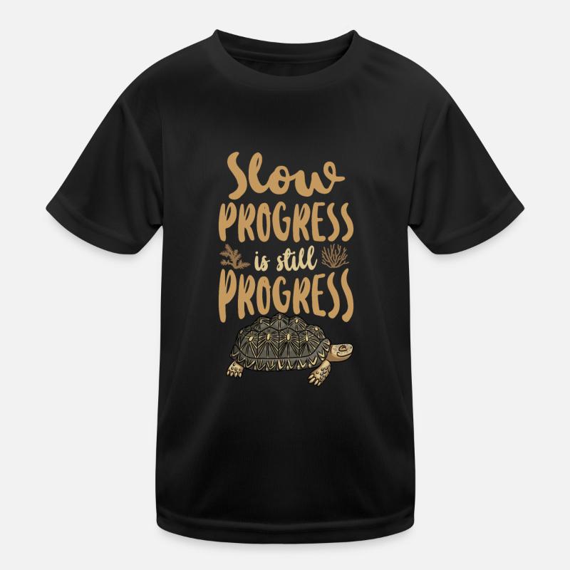 Sea Turtle Tortoise Slow Progress Kinder Funktions-T-Shirt