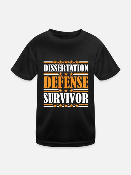 Survivant de la soutenance de thèse 9 - T-shirt sport Enfant - noir - Devant