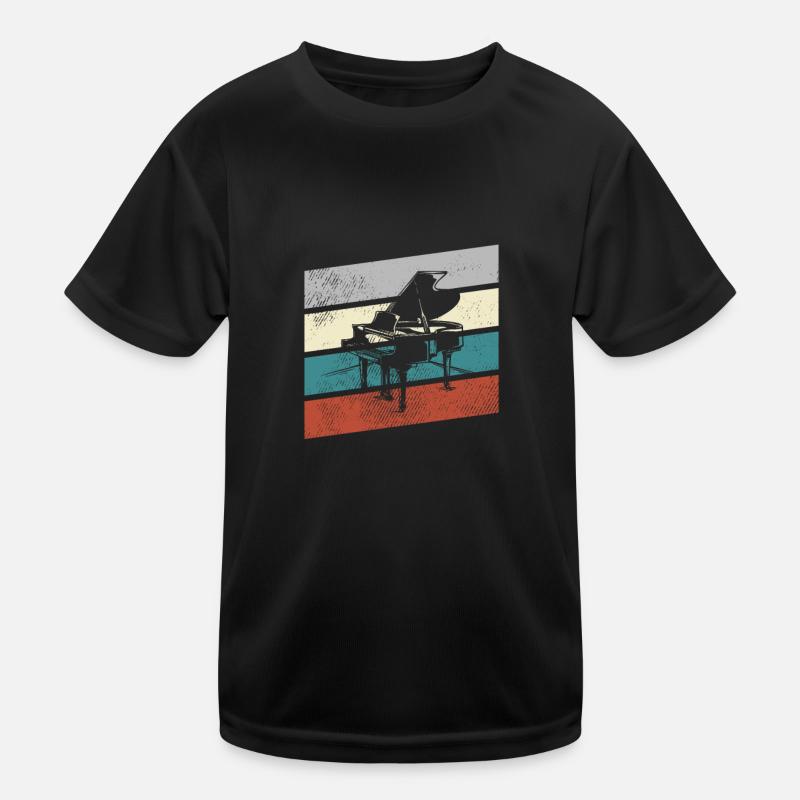 Klavier Retro Kinder Funktions-T-Shirt