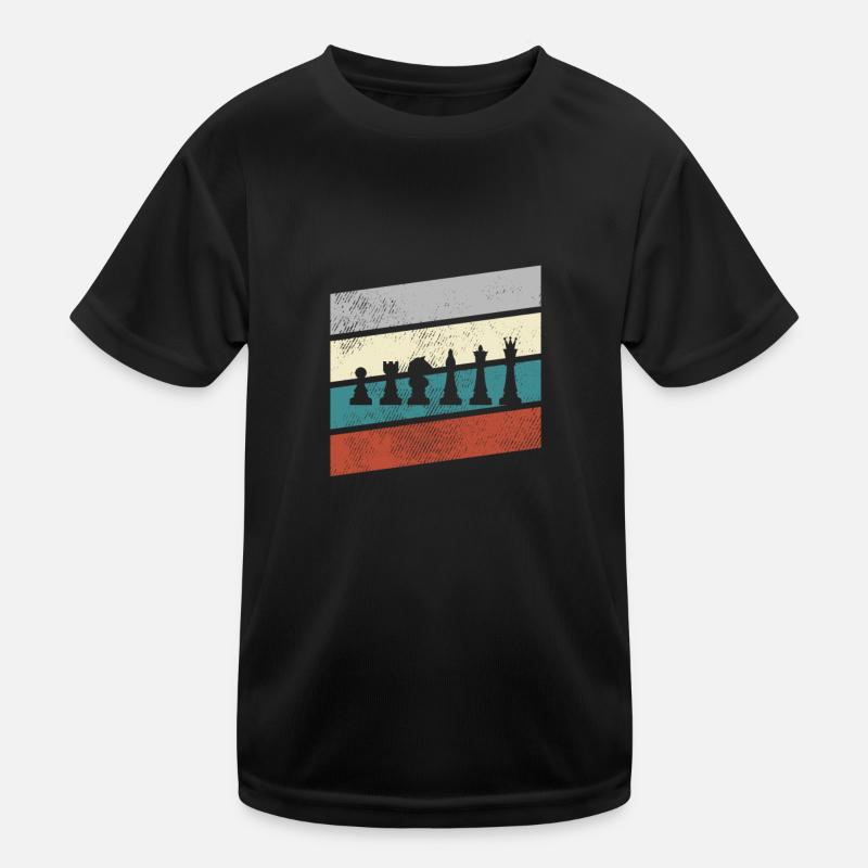 Schach Retro Kinder Funktions-T-Shirt