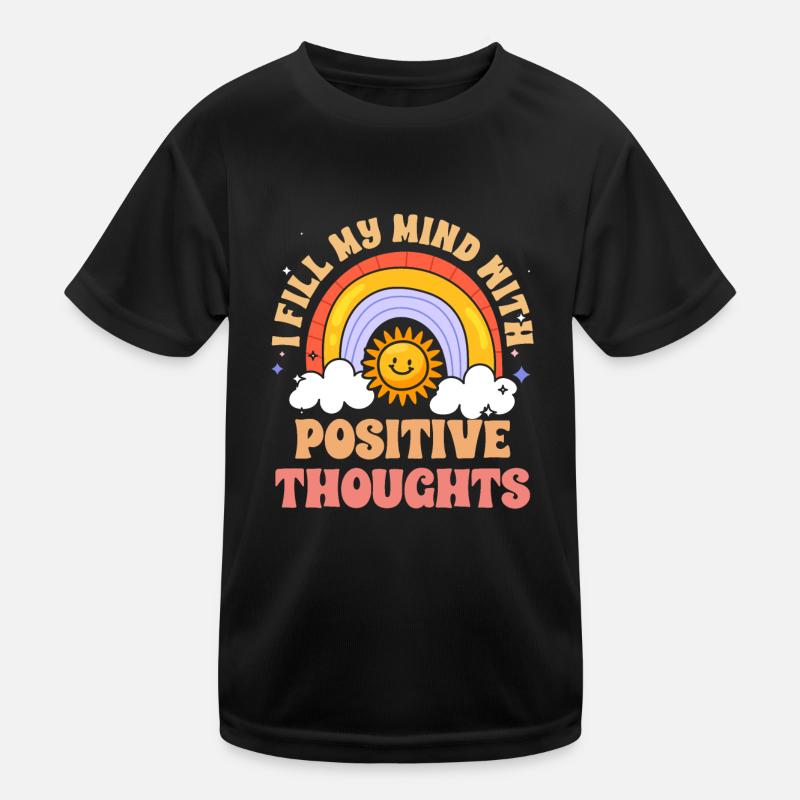 Je remplis mon de pensées positives rétro T-shirt sport Enfant