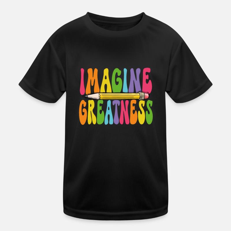 Stell Dir Größe Vor Kinder Funktions-T-Shirt