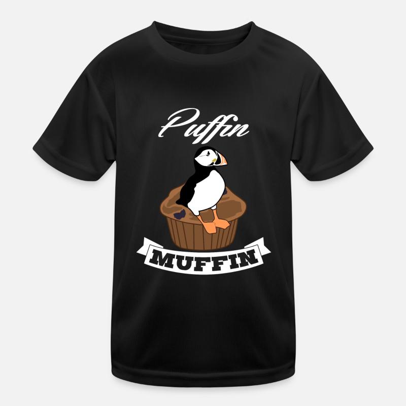 Puffin on muffin puffin Kids Functional T-Shirt