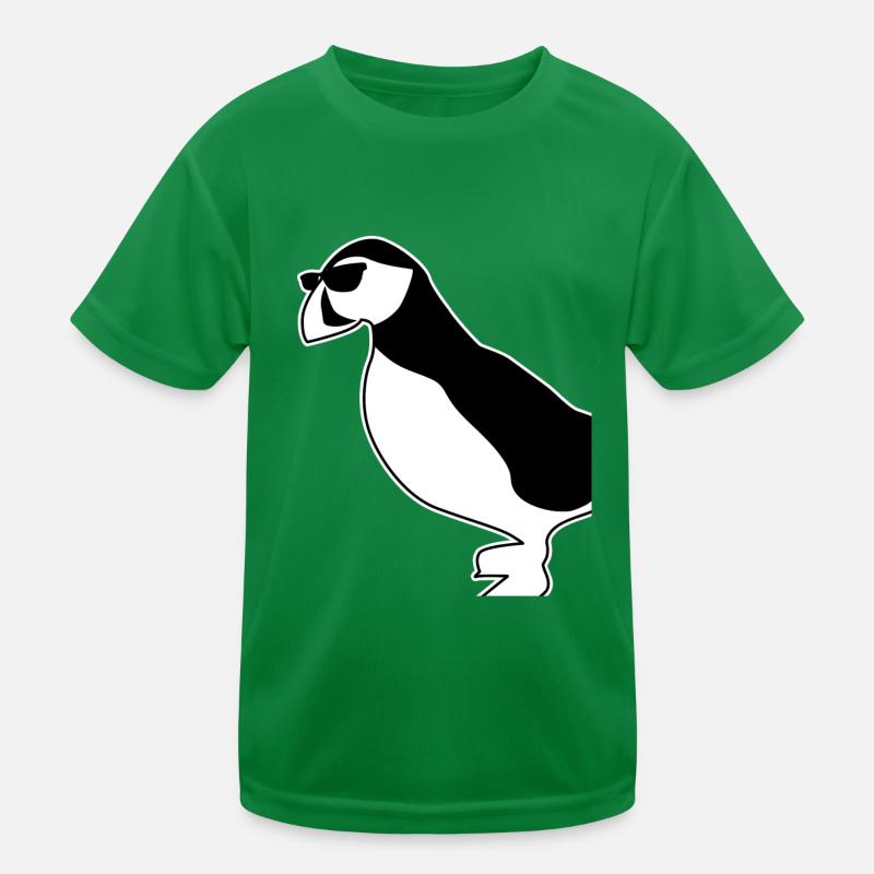 Macareux avec lunettes de soleil Macareux T-shirt sport Enfant
